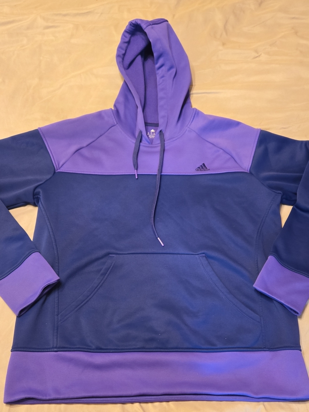 adidas Men's Purple & Navy Zip-Up Hoodie